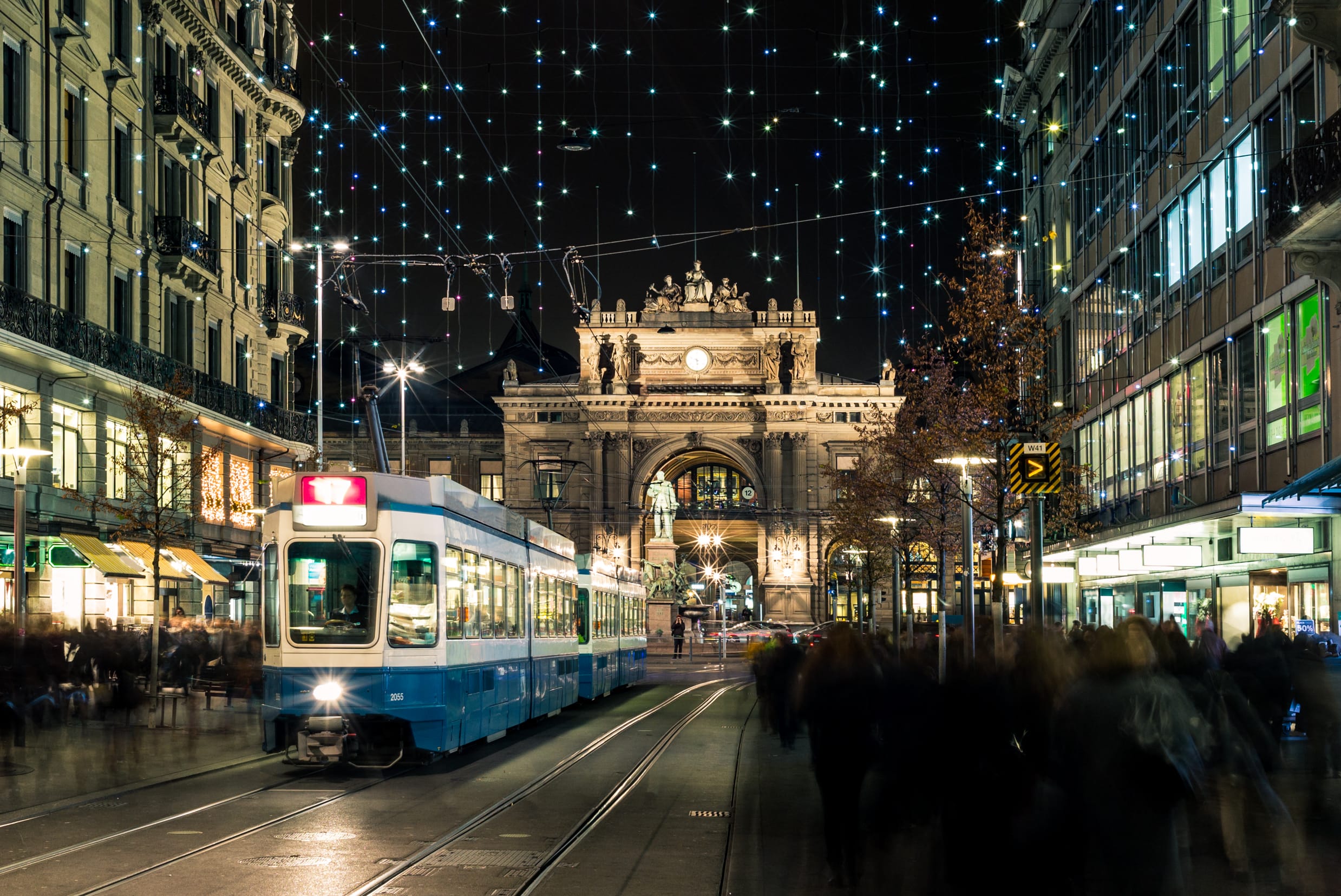 Christmas Tram in Zurich